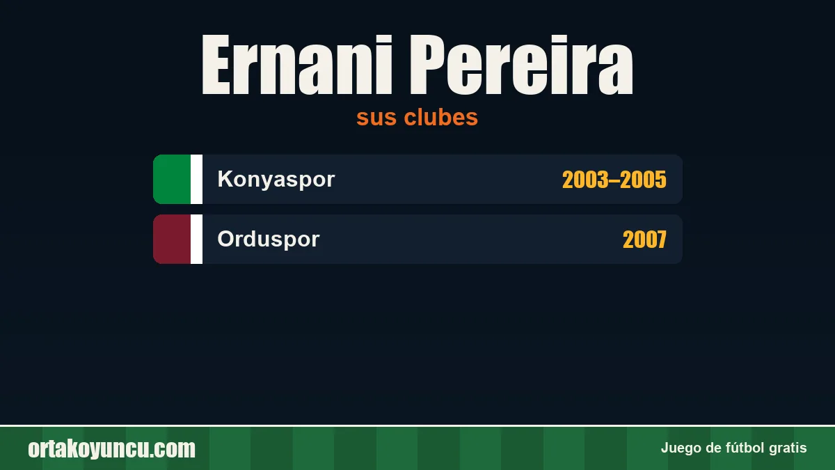 Ernani Pereira: clubes y años