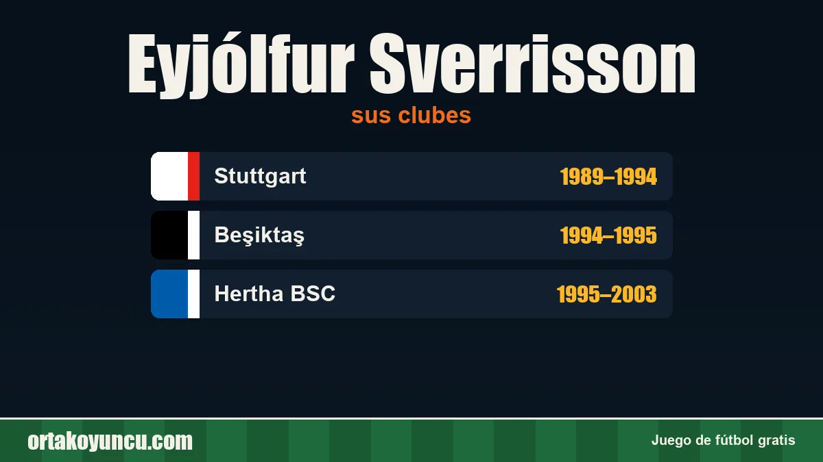 Eyjólfur Sverrisson: clubes y años