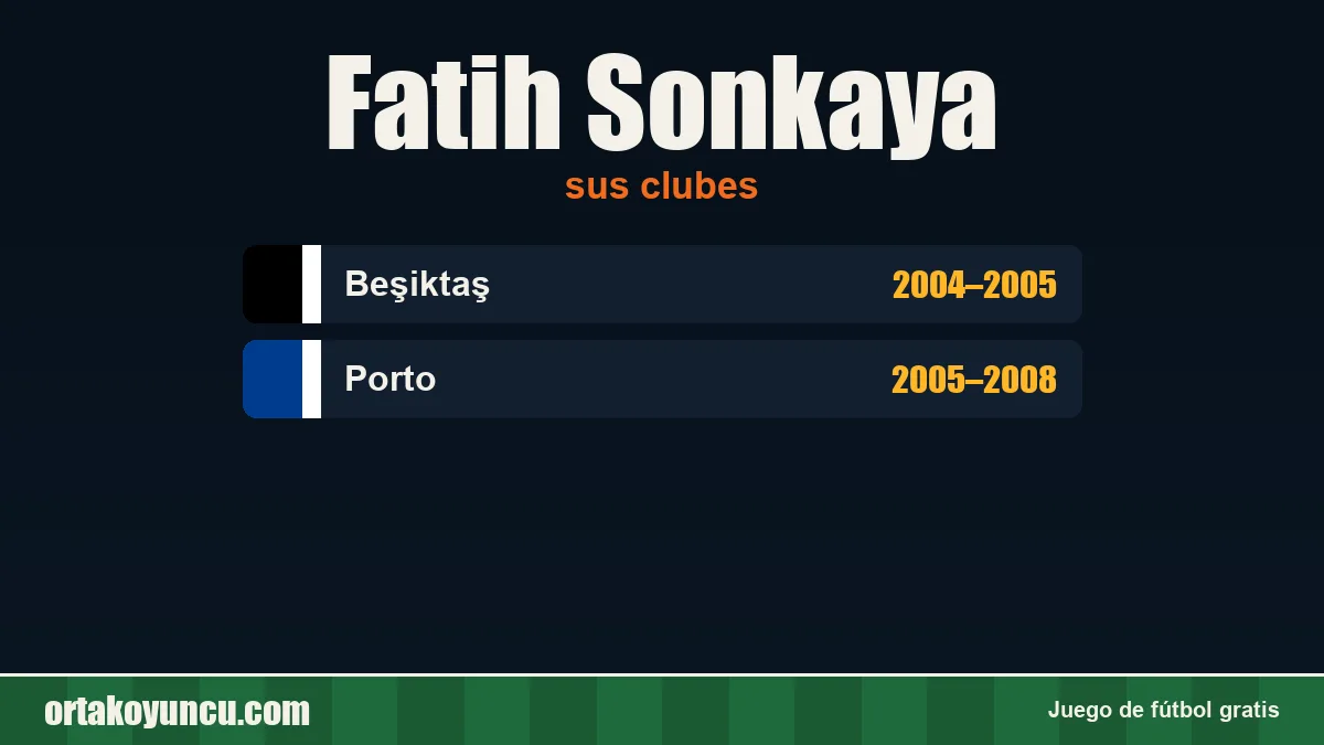 Fatih Sonkaya: clubes y años