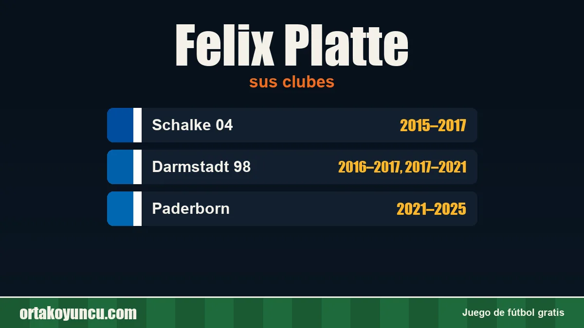 Felix Platte: clubes y años