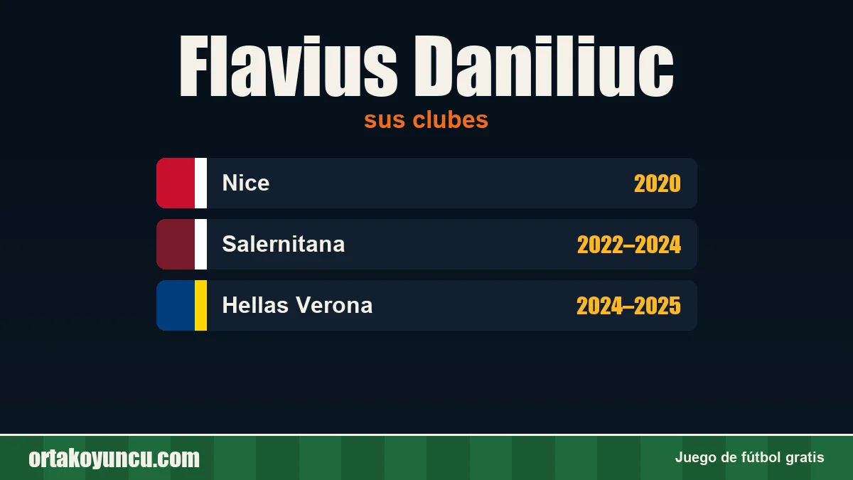 Flavius Daniliuc: clubes y años