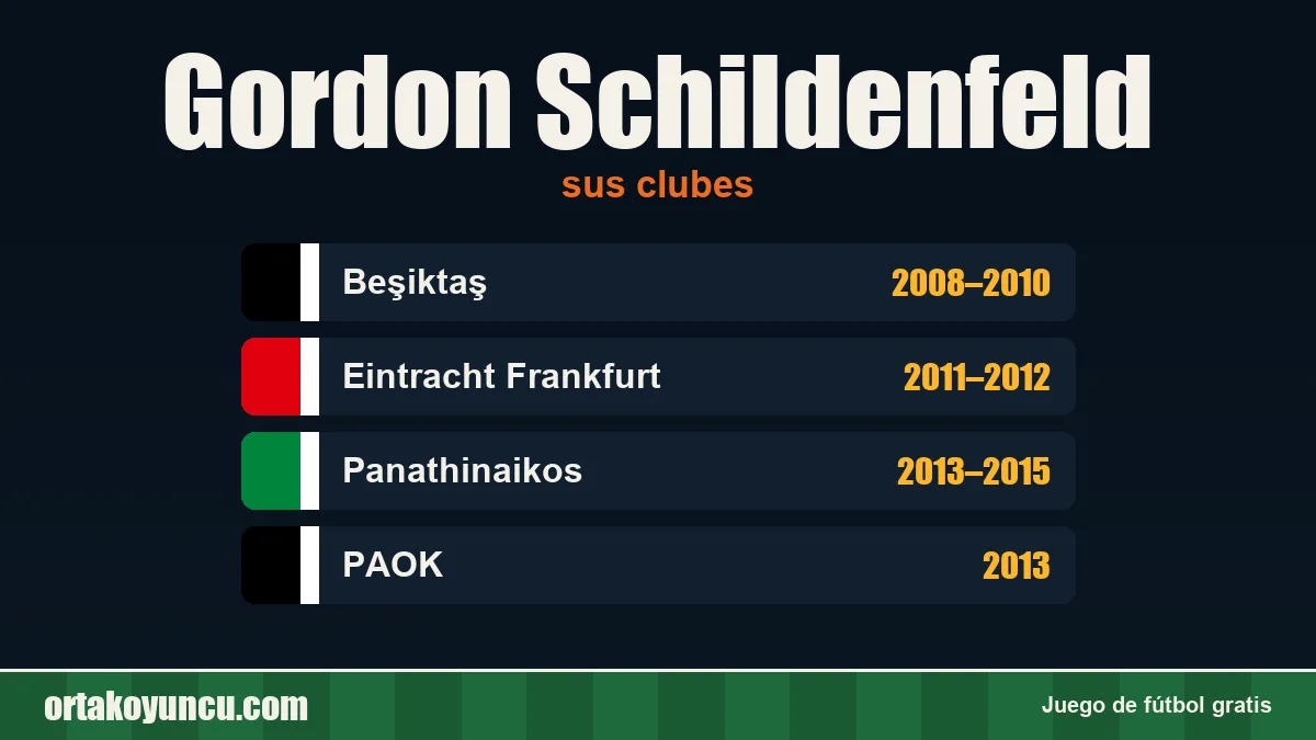 Gordon Schildenfeld: clubes y años