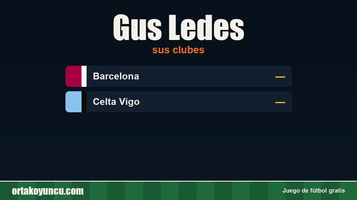 Gus Ledes: clubes y años