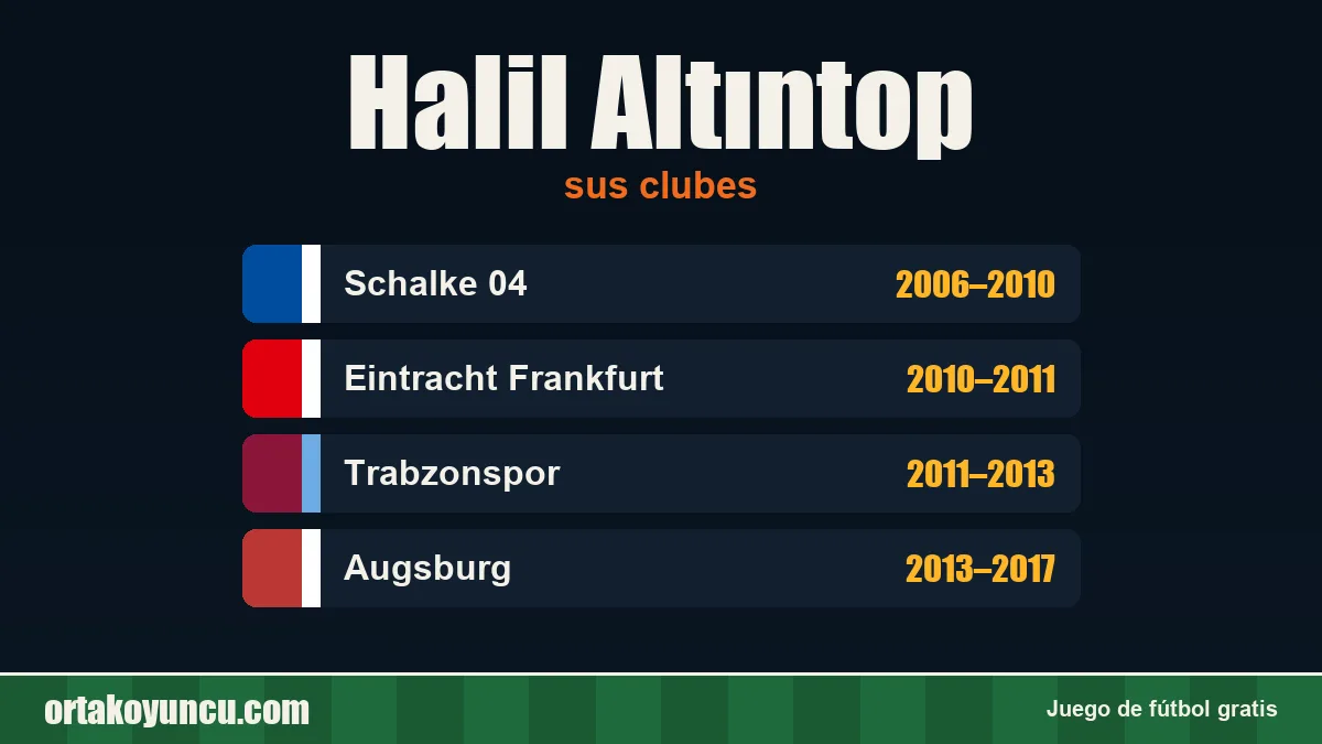 Halil Altıntop: clubes y años