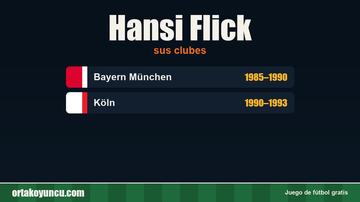 Hansi Flick: clubes y años