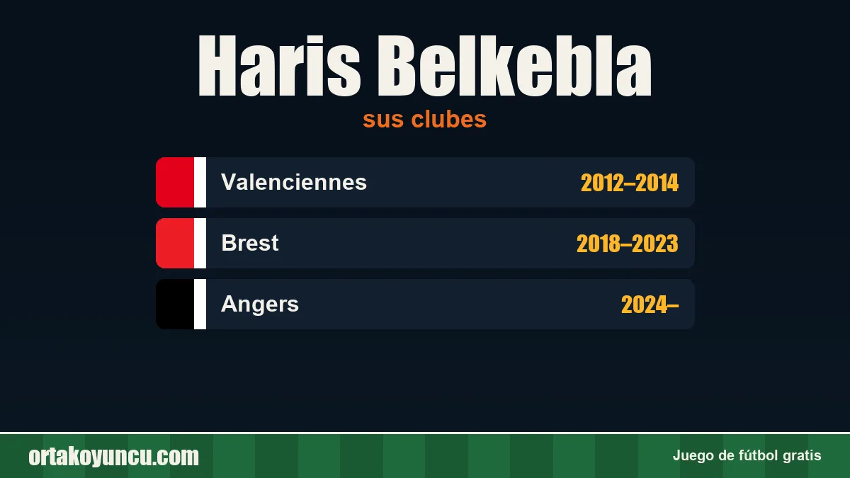 Haris Belkebla: clubes y años