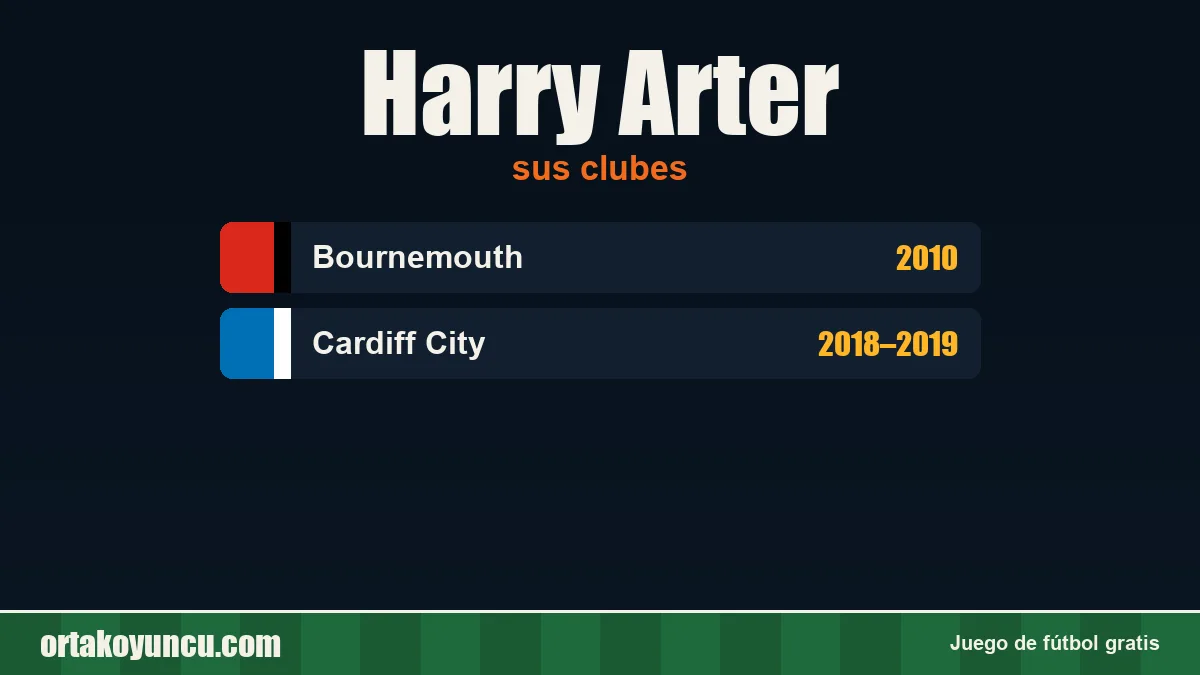 Harry Arter: clubes y años