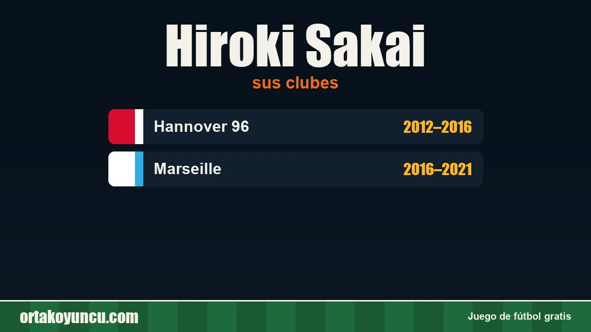 Hiroki Sakai: clubes y años
