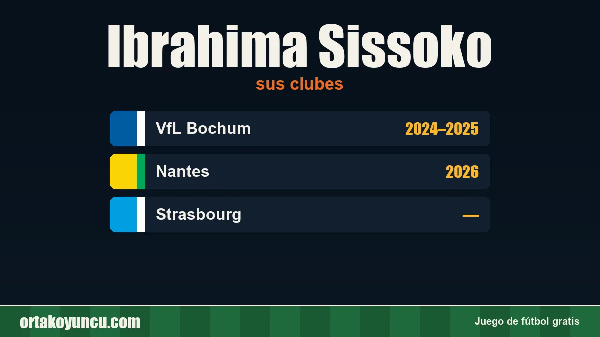 Ibrahima Sissoko: clubes y años