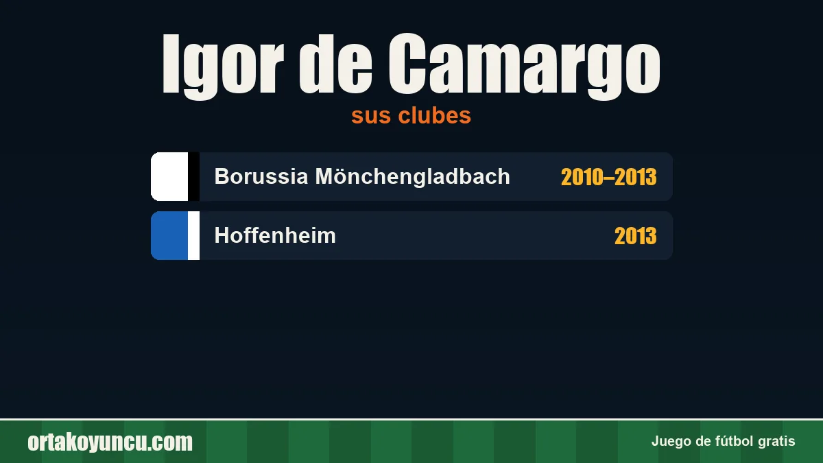 Igor de Camargo: clubes y años