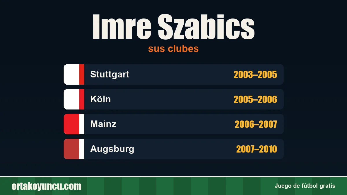 Imre Szabics: clubes y años