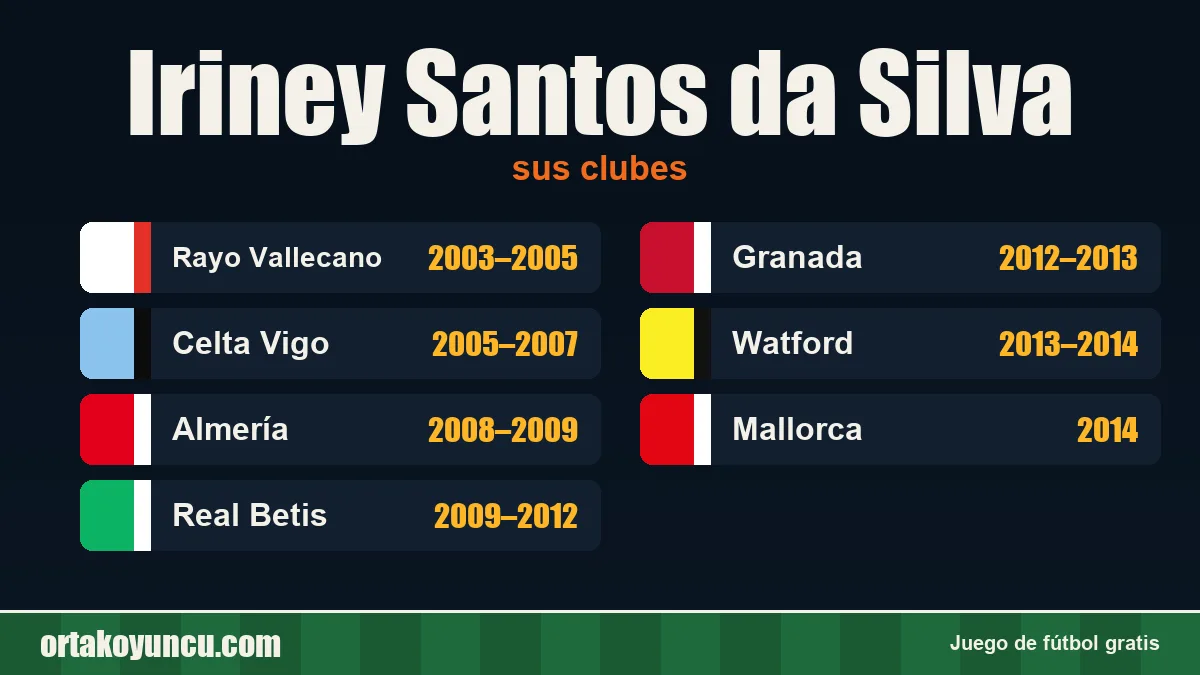 Iriney Santos da Silva: clubes y años