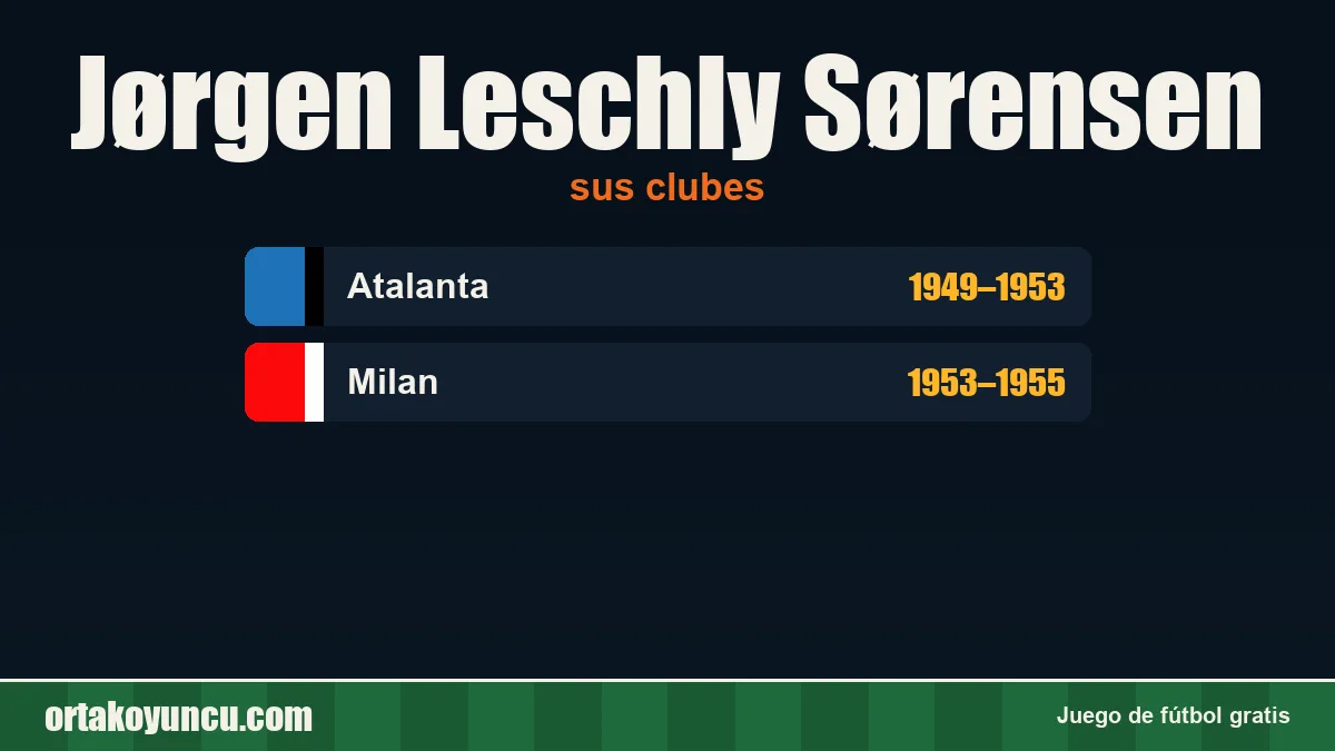 Jørgen Leschly Sørensen: clubes y años