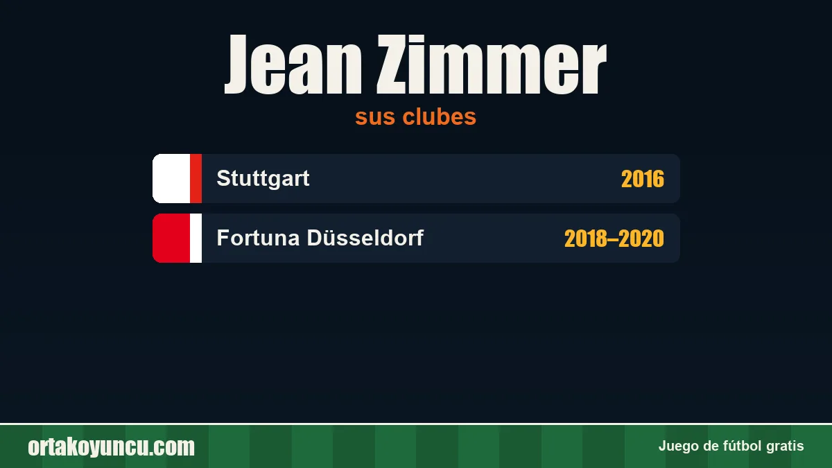 Jean Zimmer: clubes y años