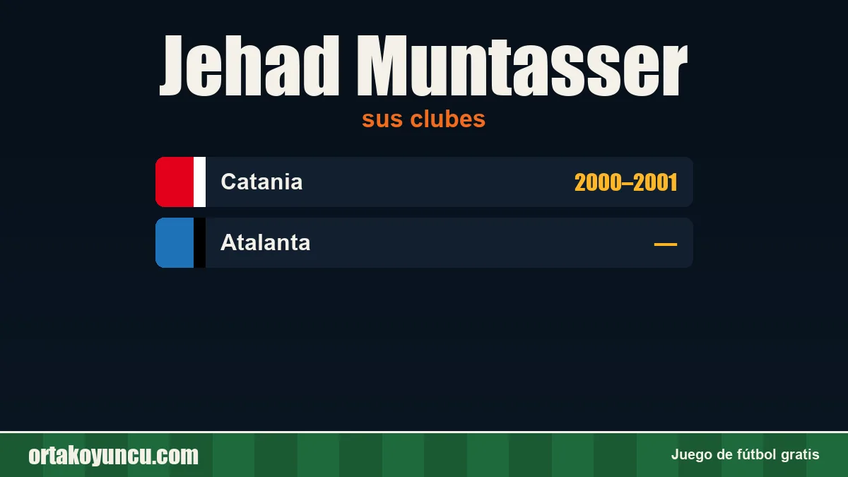 Jehad Muntasser: clubes y años
