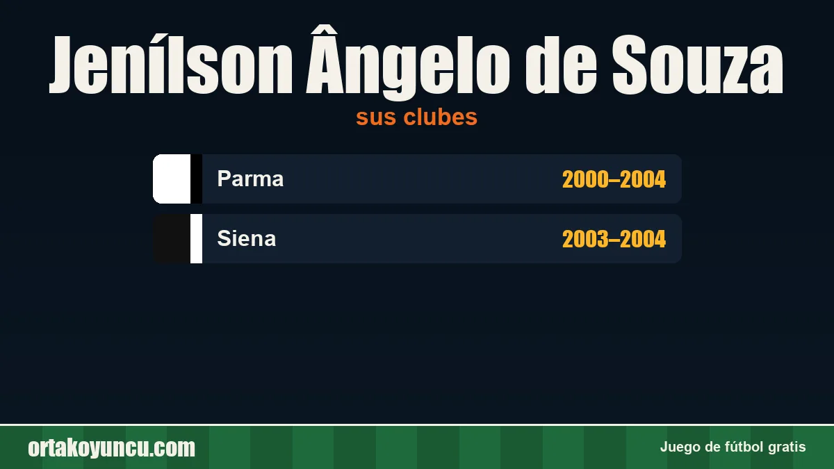 Jenílson Ângelo de Souza: clubes y años