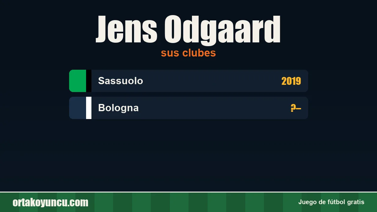 Jens Odgaard: clubes y años