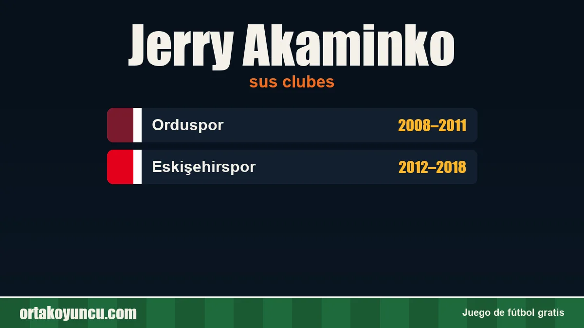 Jerry Akaminko: clubes y años