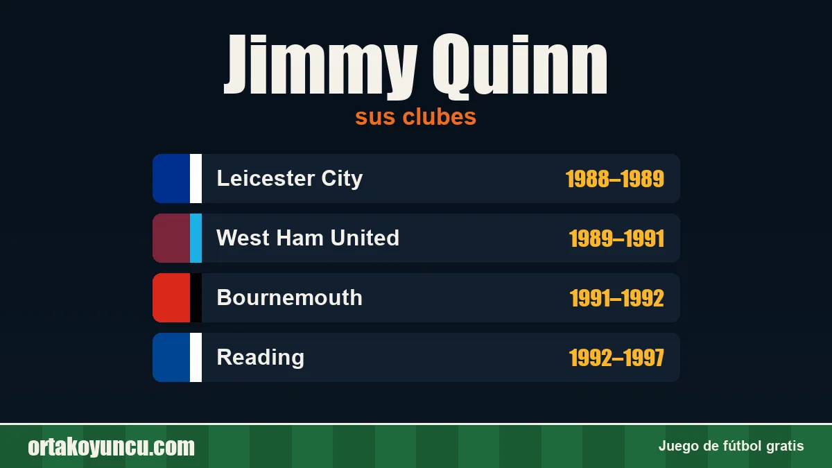 Jimmy Quinn: clubes y años