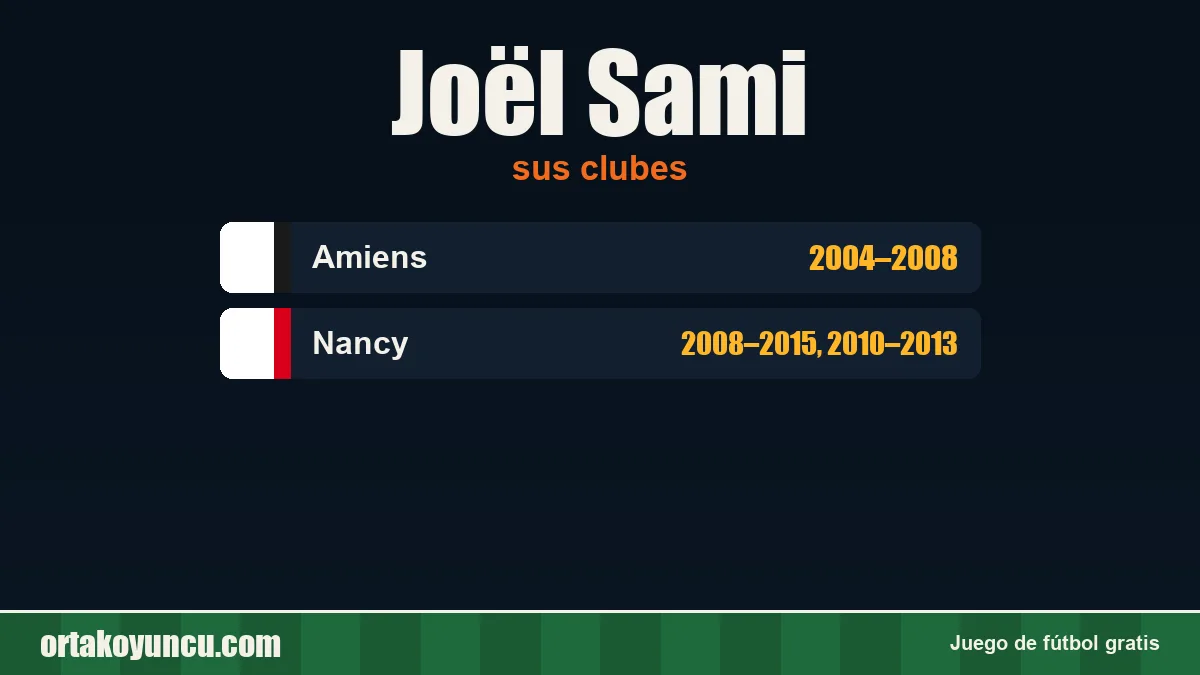 Joël Sami: clubes y años