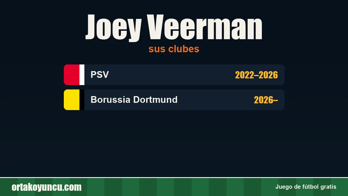Joey Veerman: clubes y años