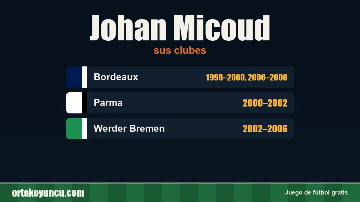 Johan Micoud: clubes y años