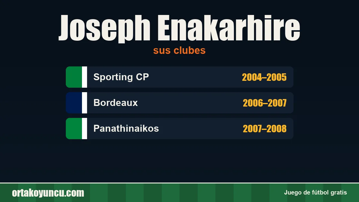 Joseph Enakarhire: clubes y años