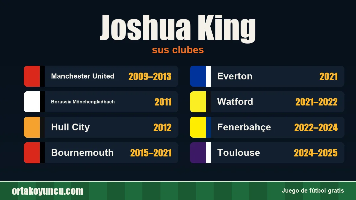 Joshua King: clubes y años