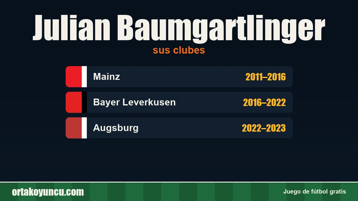 Julian Baumgartlinger: clubes y años