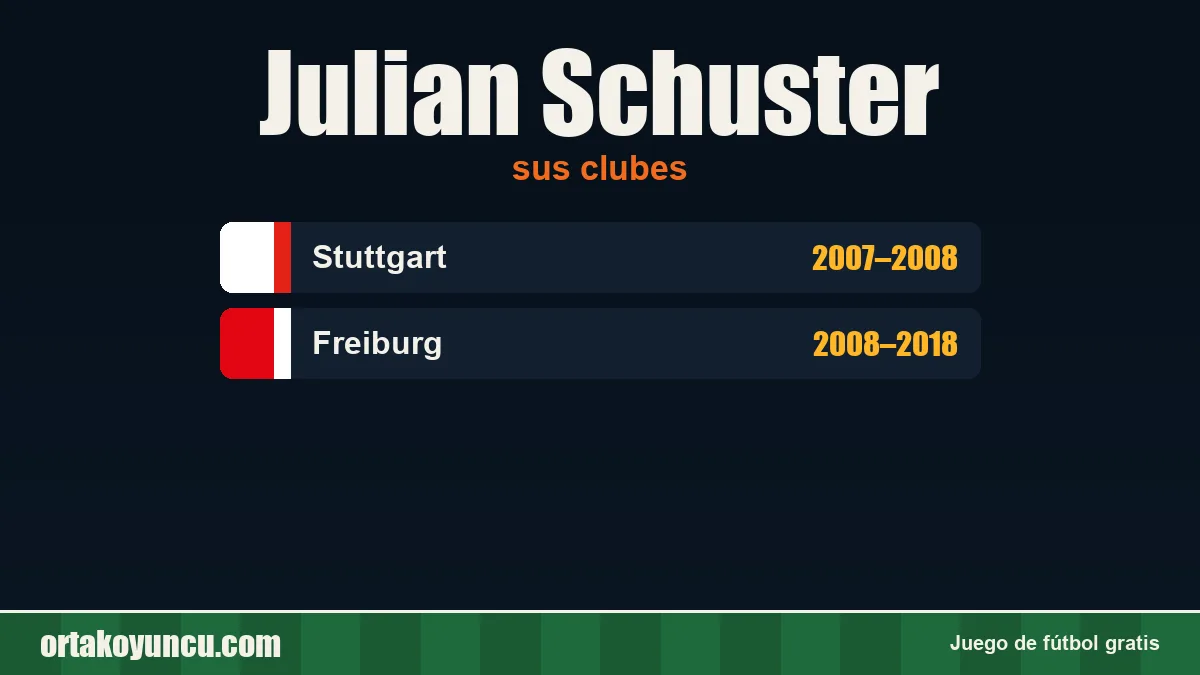 Julian Schuster: clubes y años