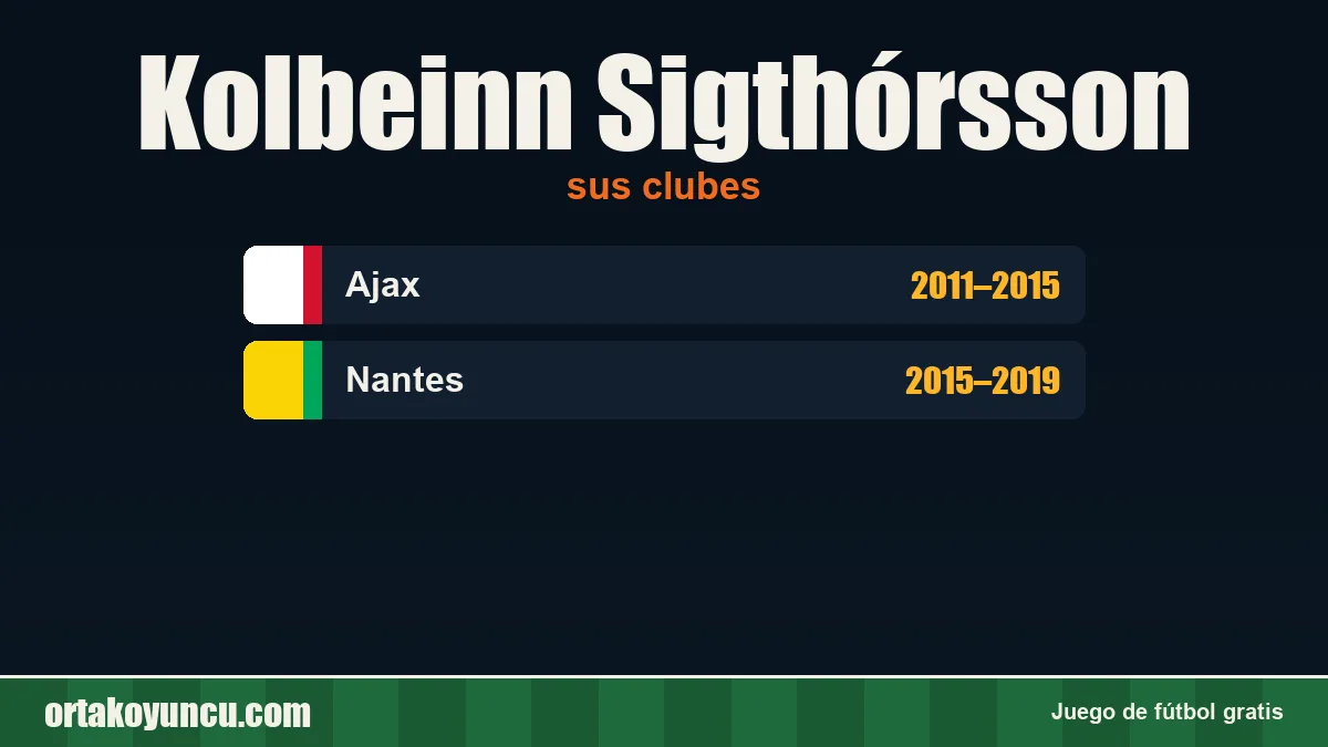 Kolbeinn Sigthórsson: clubes y años