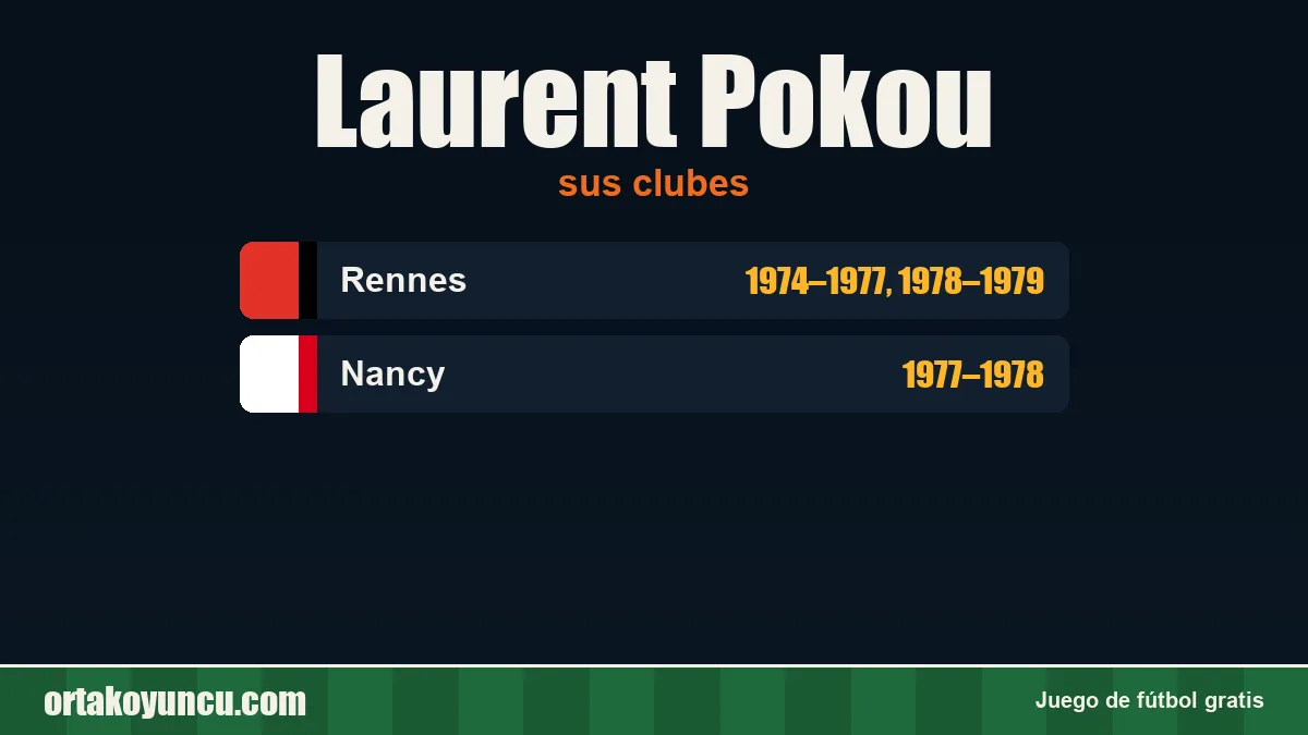 Laurent Pokou: clubes y años
