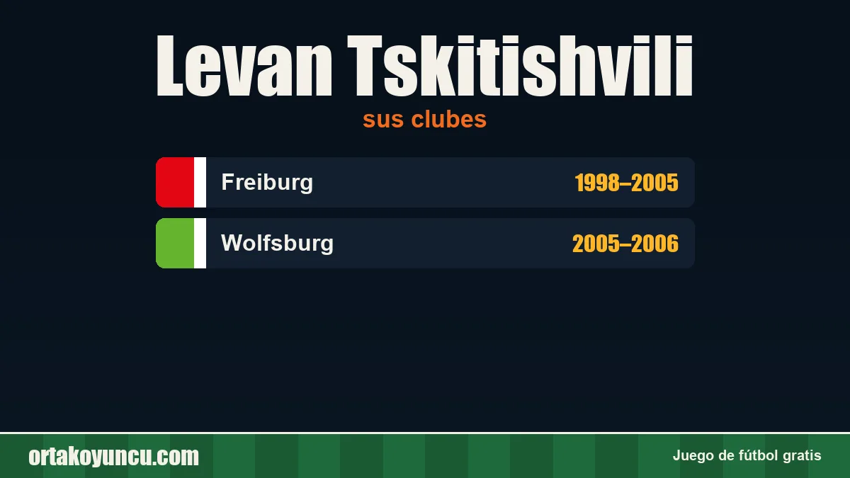 Levan Tskitishvili: clubes y años