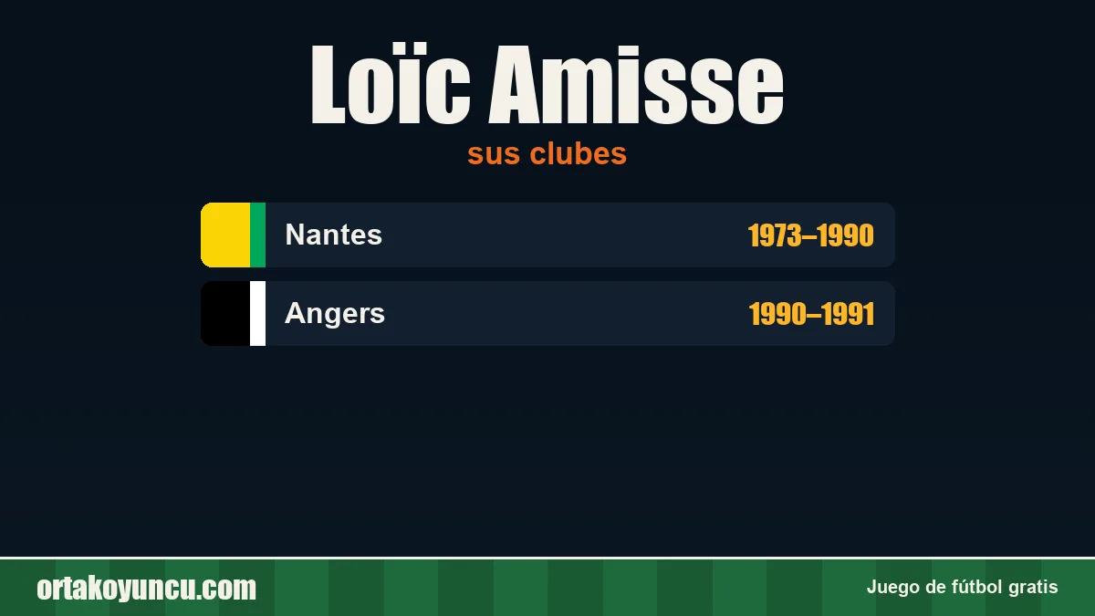 Loïc Amisse: clubes y años