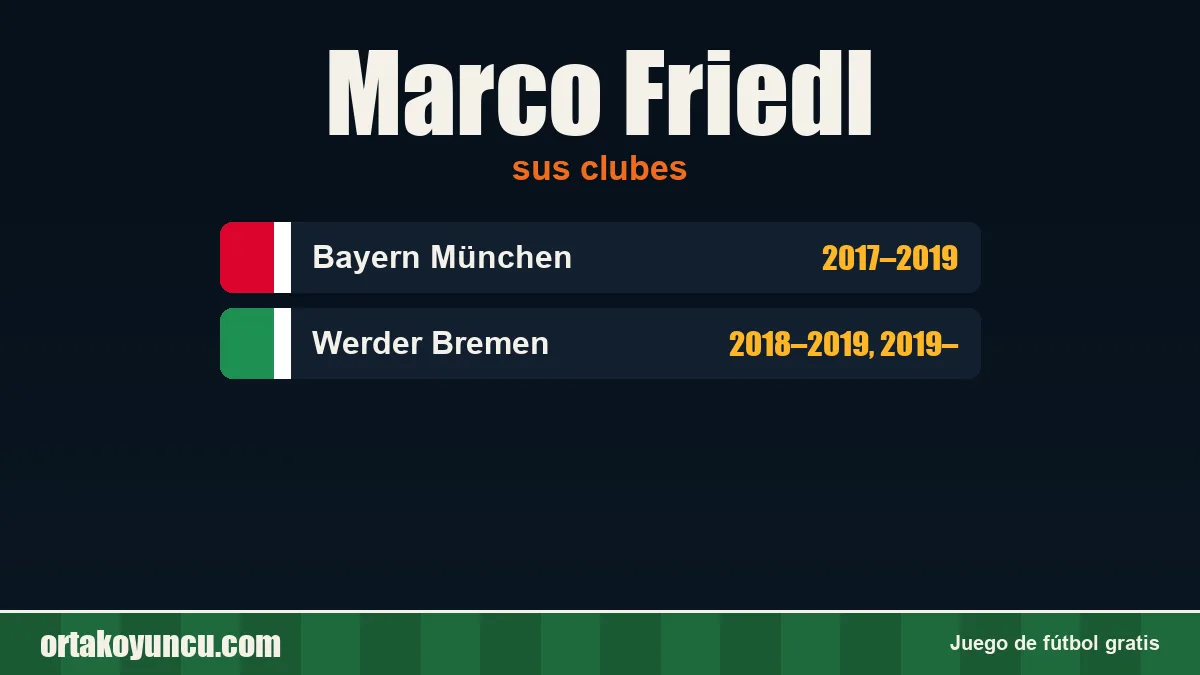 Marco Friedl: clubes y años
