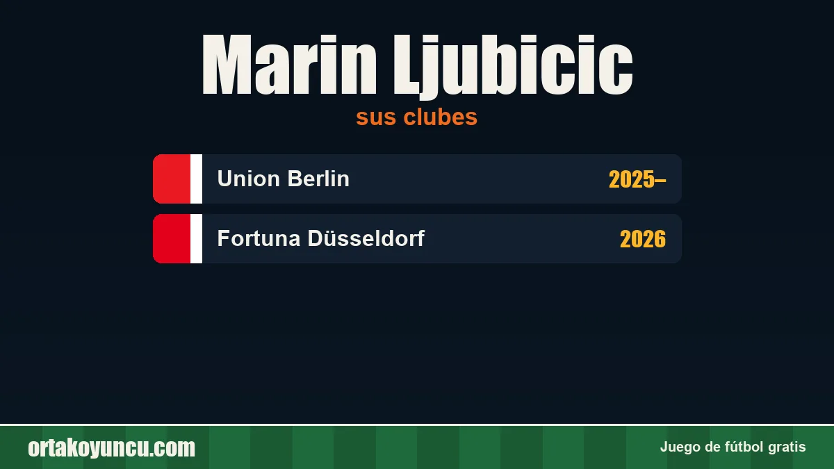 Marin Ljubicic: clubes y años