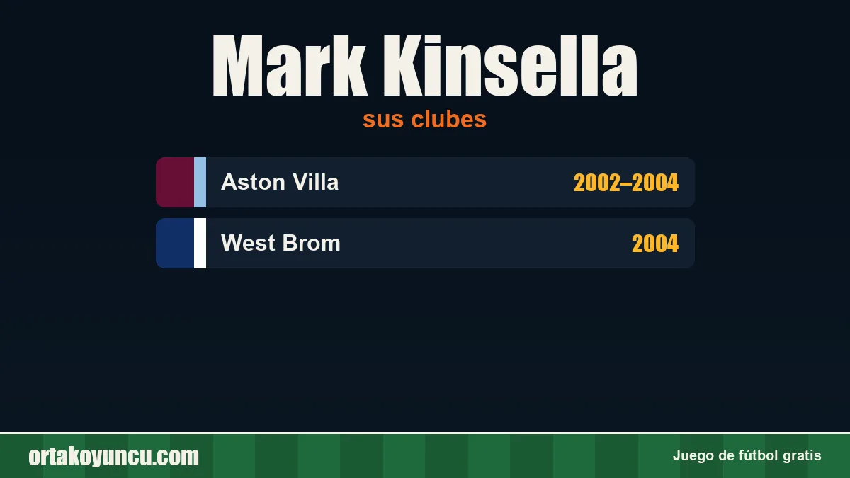 Mark Kinsella: clubes y años