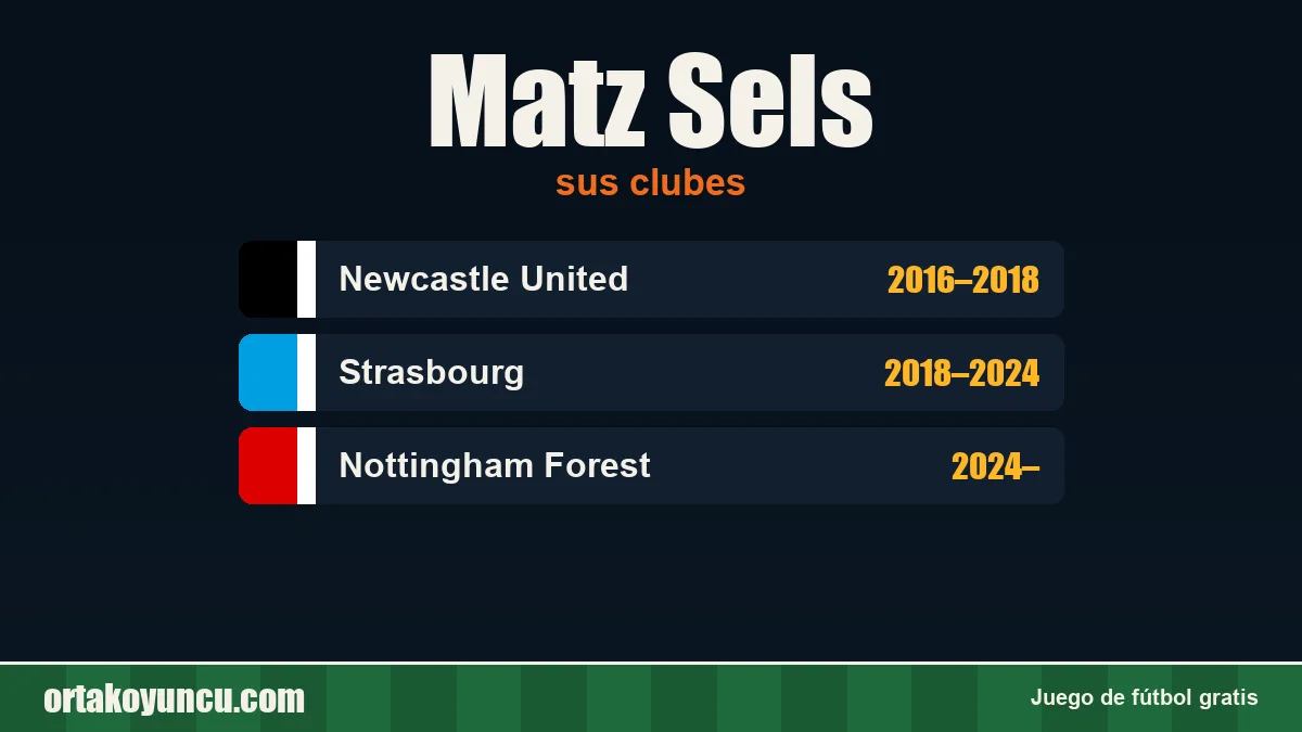 Matz Sels: clubes y años
