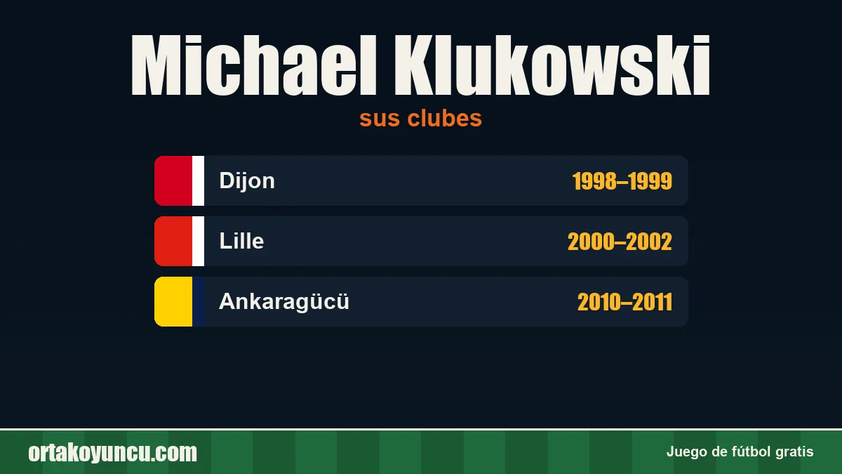 Michael Klukowski: clubes y años