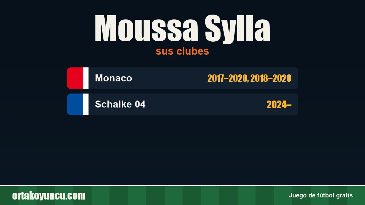 Moussa Sylla: clubes y años