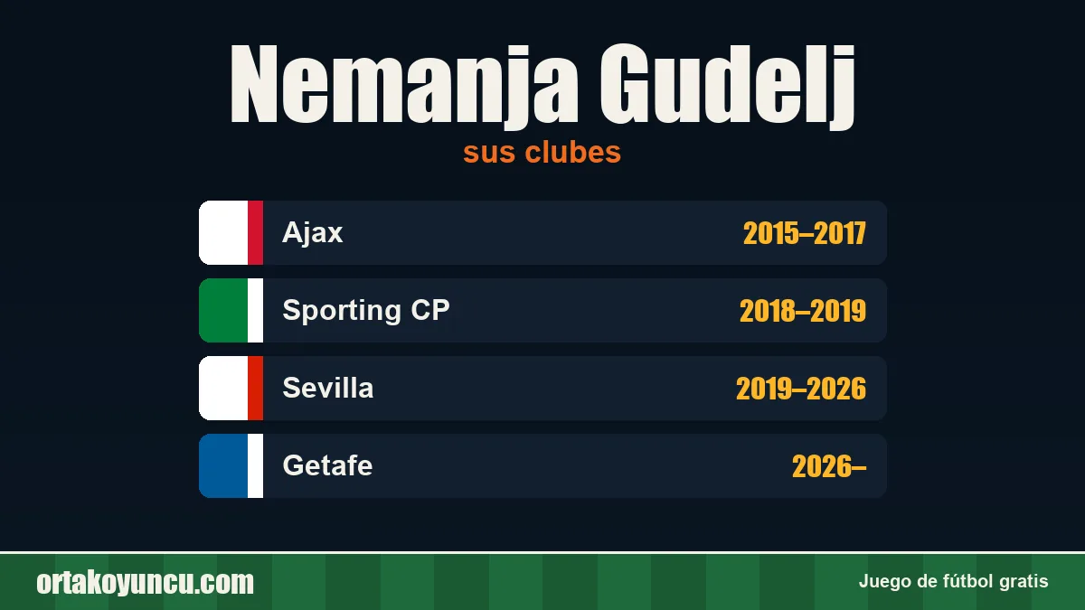 Nemanja Gudelj: clubes y años