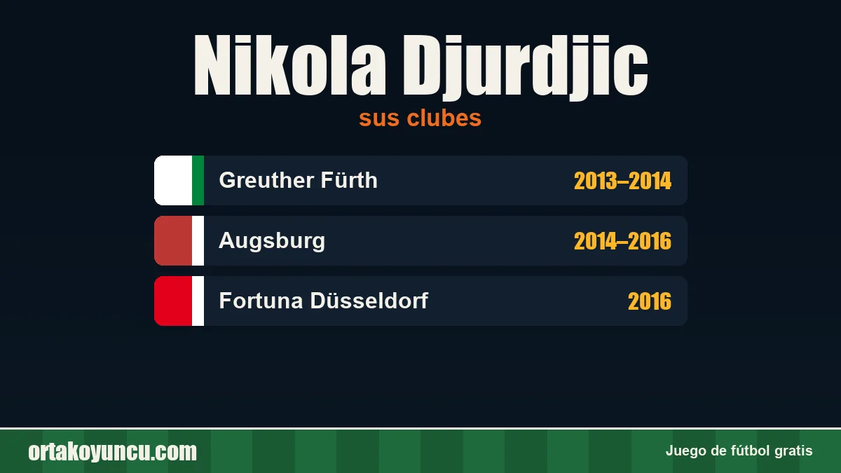 Nikola Djurdjic: clubes y años