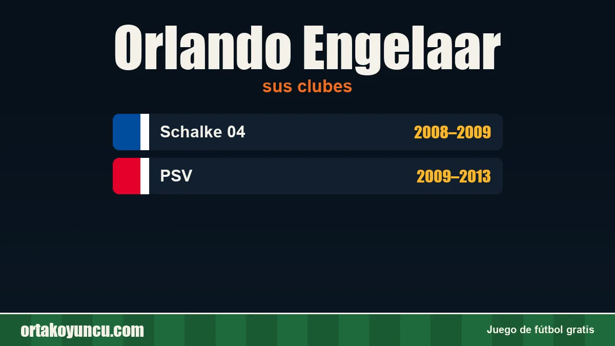 Orlando Engelaar: clubes y años