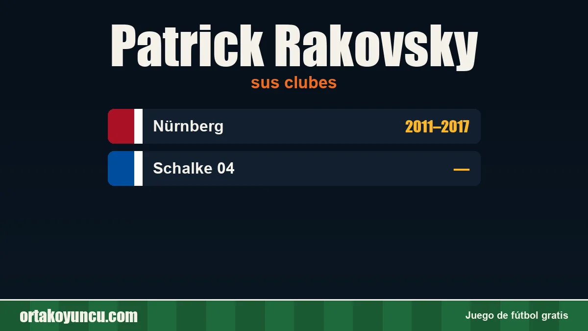 Patrick Rakovsky: clubes y años