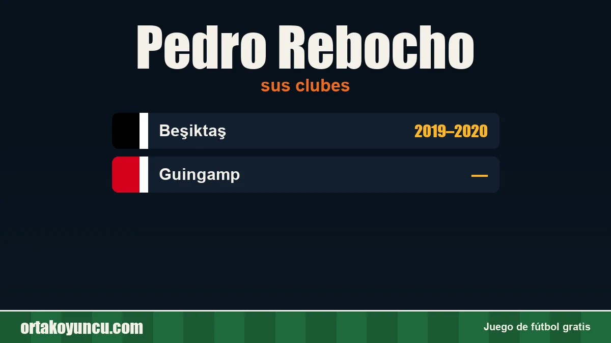 Pedro Rebocho: clubes y años