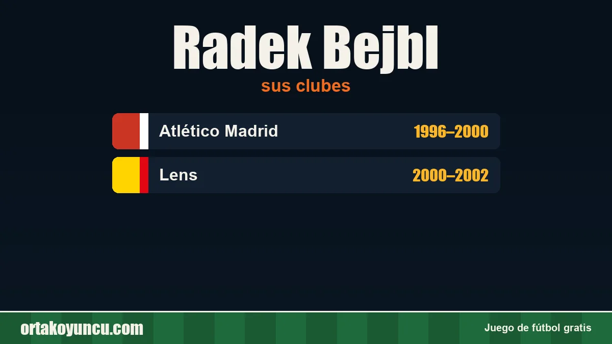 Radek Bejbl: clubes y años