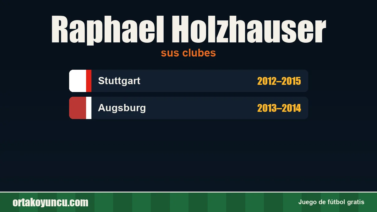 Raphael Holzhauser: clubes y años