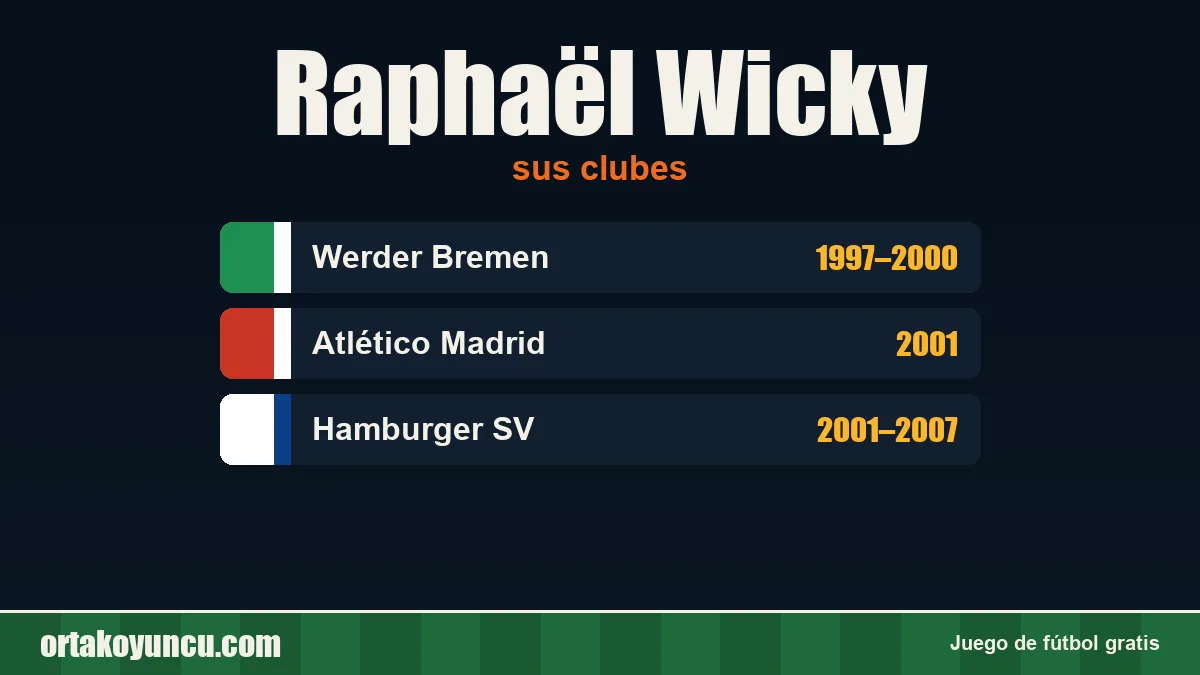 Raphaël Wicky: clubes y años
