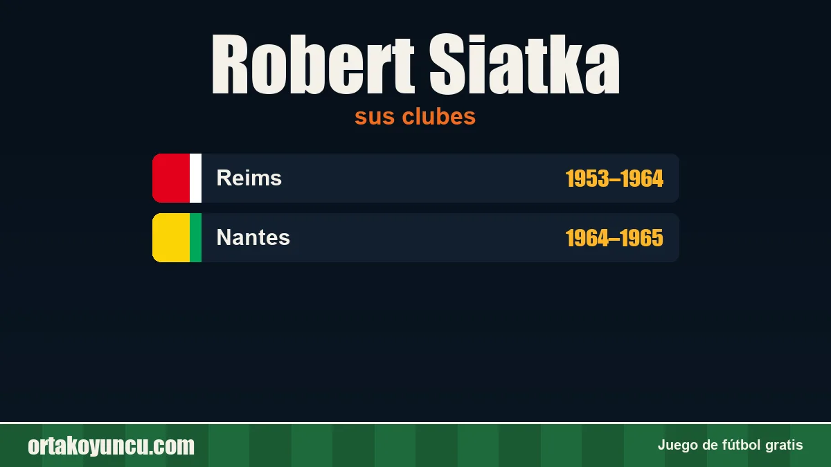 Robert Siatka: clubes y años