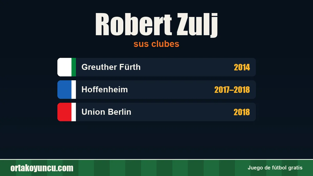 Robert Zulj: clubes y años
